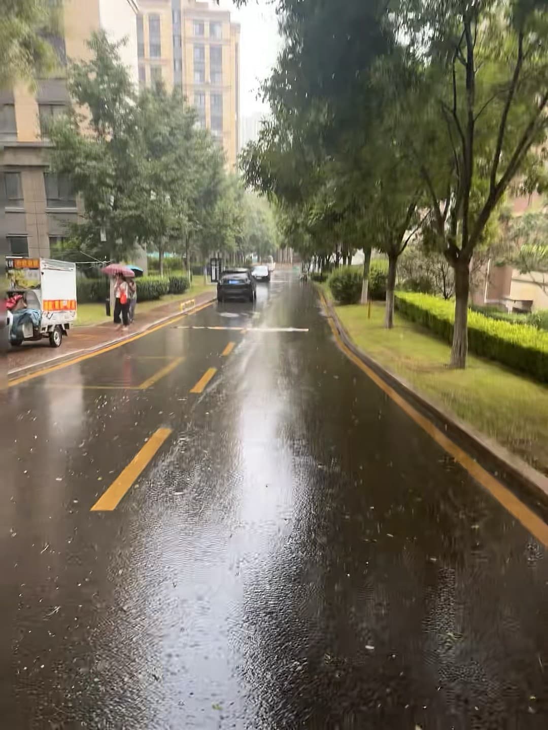 雨天路滑，车轮碾过水洼的声音像在弹钢琴 🌧️封面图