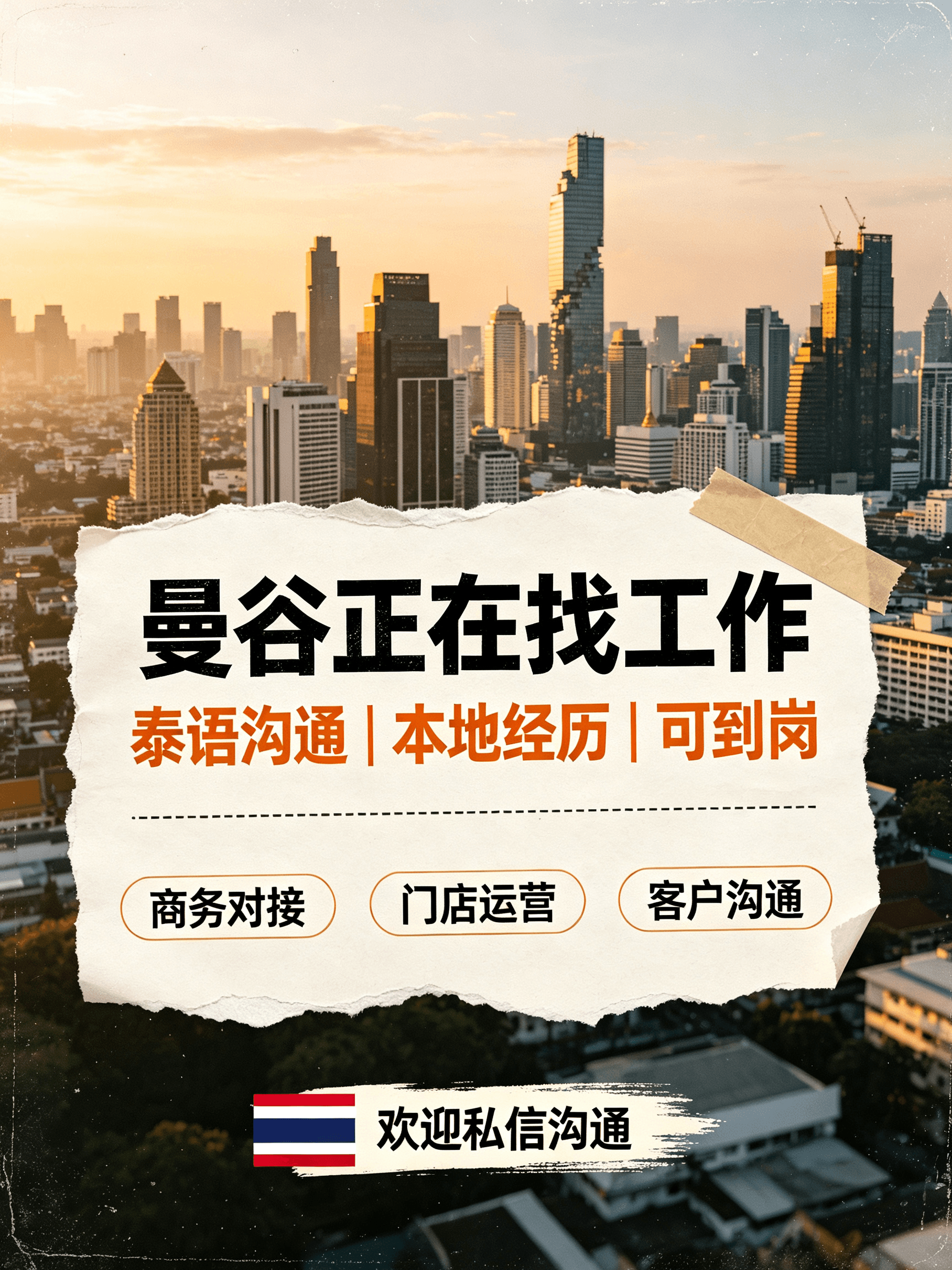 曼谷打工人今天在Sathorn路上等红绿灯，被高楼晃了眼封面图