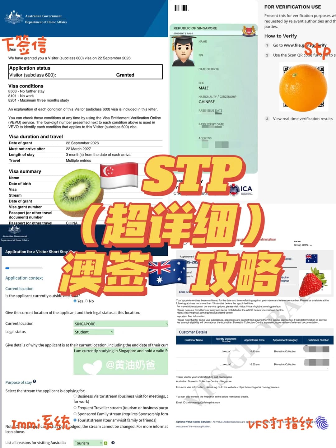 新加坡🇸🇬留子申请澳签｜附指纹预约教程封面图