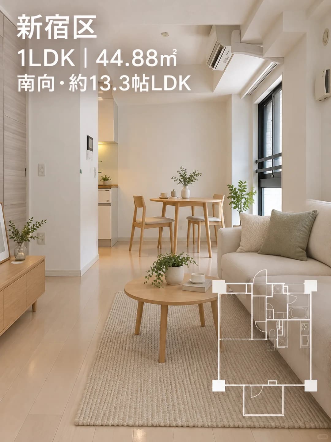 🇯🇵租赁｜新宿·0礼·1LDK封面图