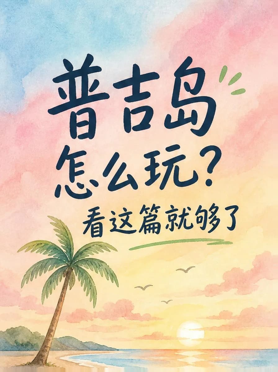 普吉岛怎么玩？看这篇就够了封面图