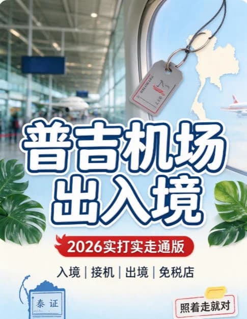 普吉机场出入境全指南｜实打实走通版封面图