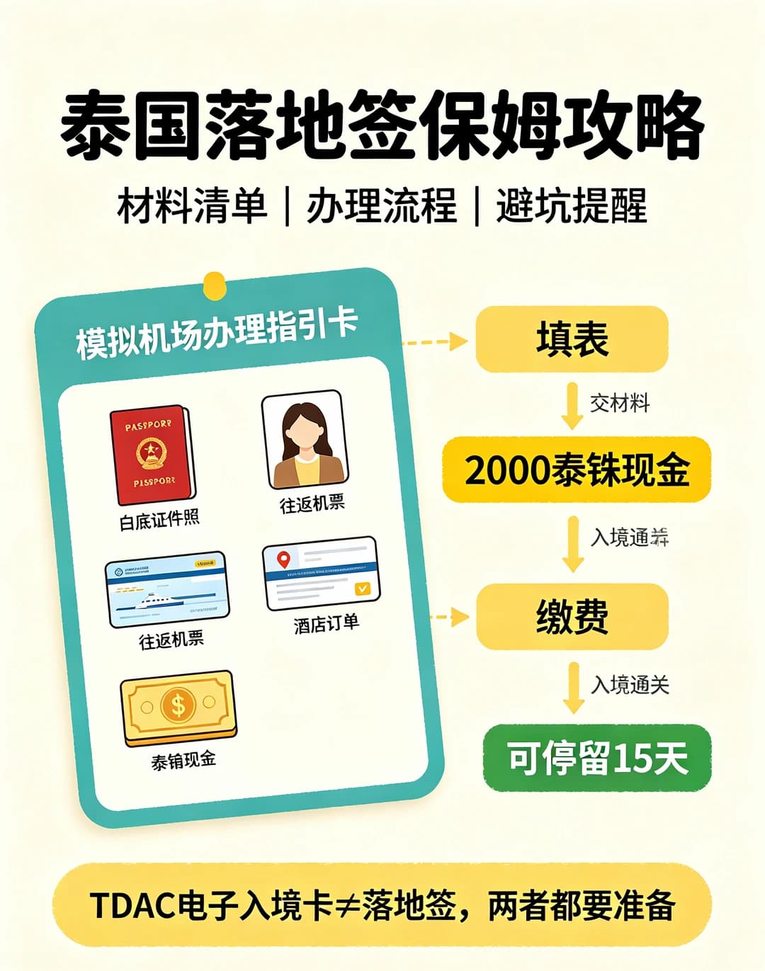 🇹🇭泰国落地签指南，材料流程一次搞定封面图