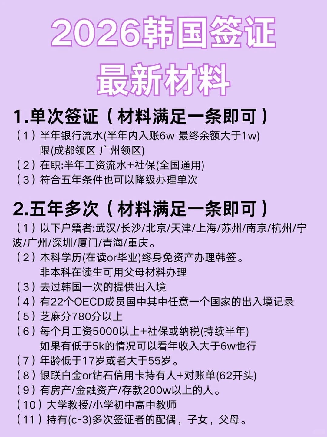2026韩国签证最新材料，你准备好了吗？封面图