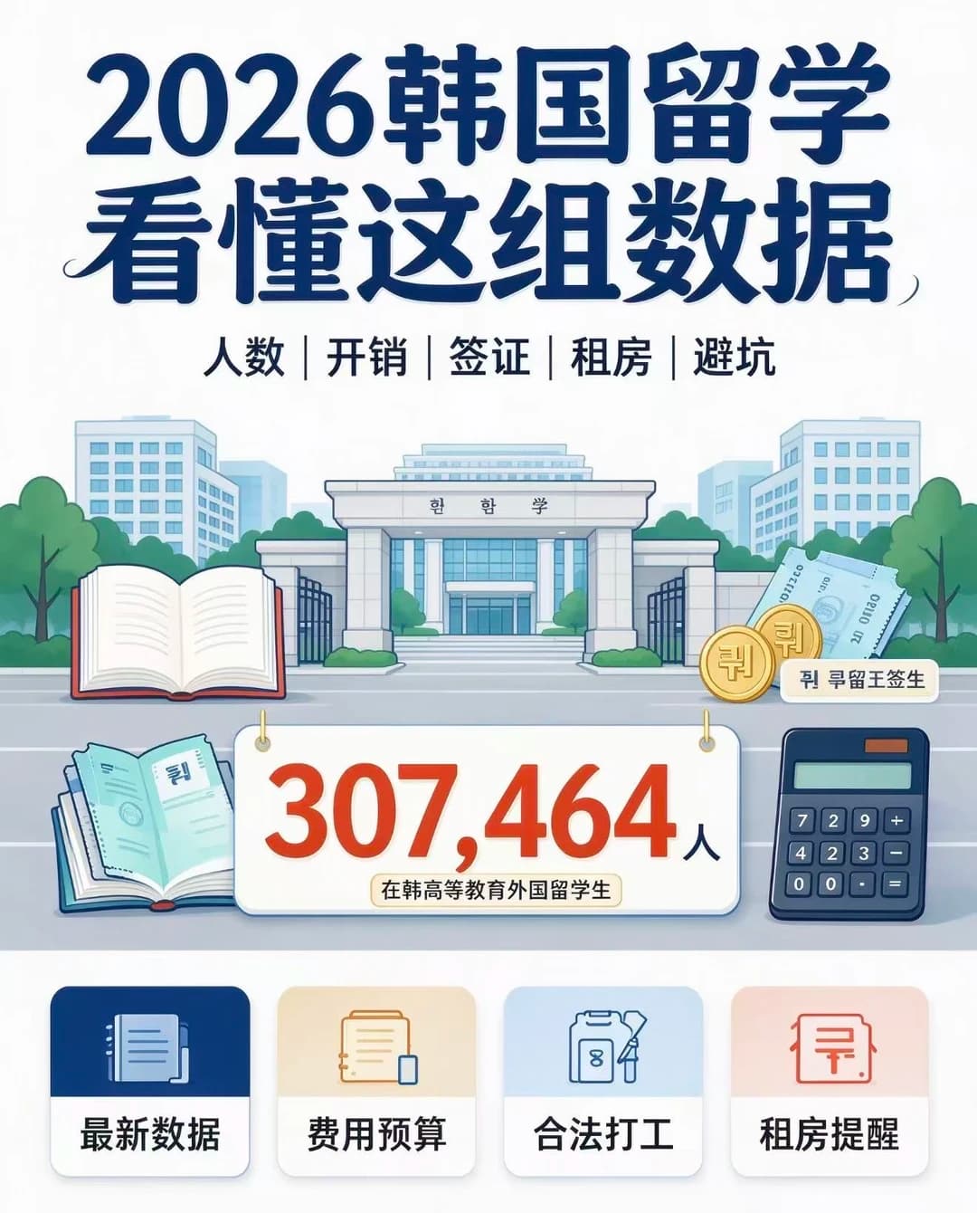 2026 韩国教育部官方留学生数据（4 月普查封面图