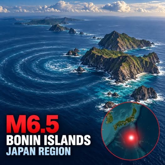 日本小笠原群岛附近发生6.5级强震，震源深度达492公里，无海啸风险封面图