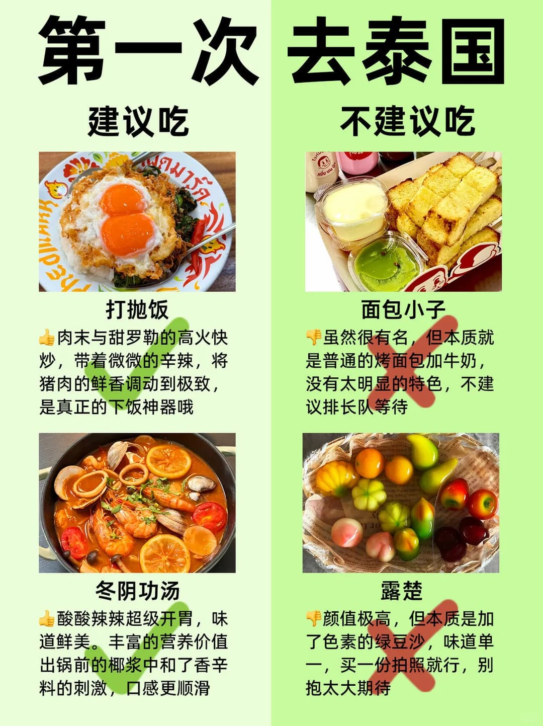 第一次来泰国不懂吃什么的，看这里，美食篇封面图