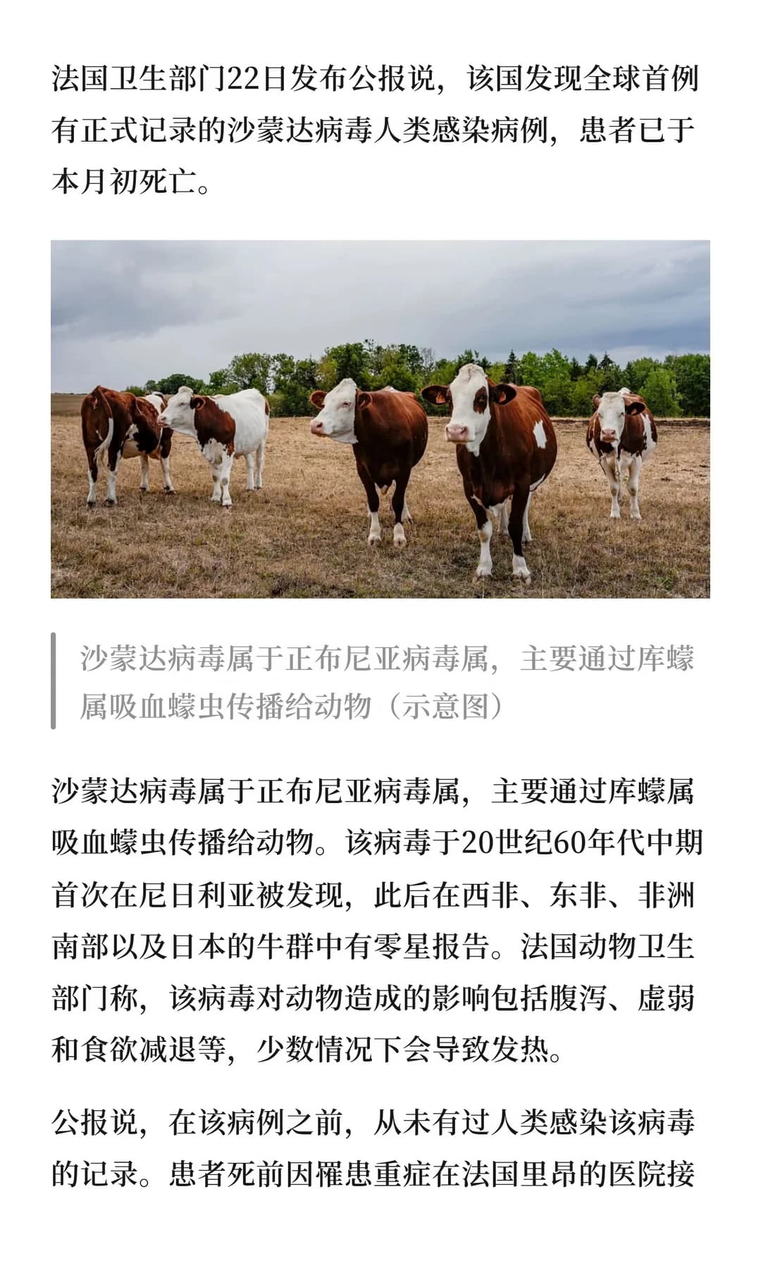法国确诊全球首例人类沙蒙达病毒感染病例，患者已死亡 - 图片2