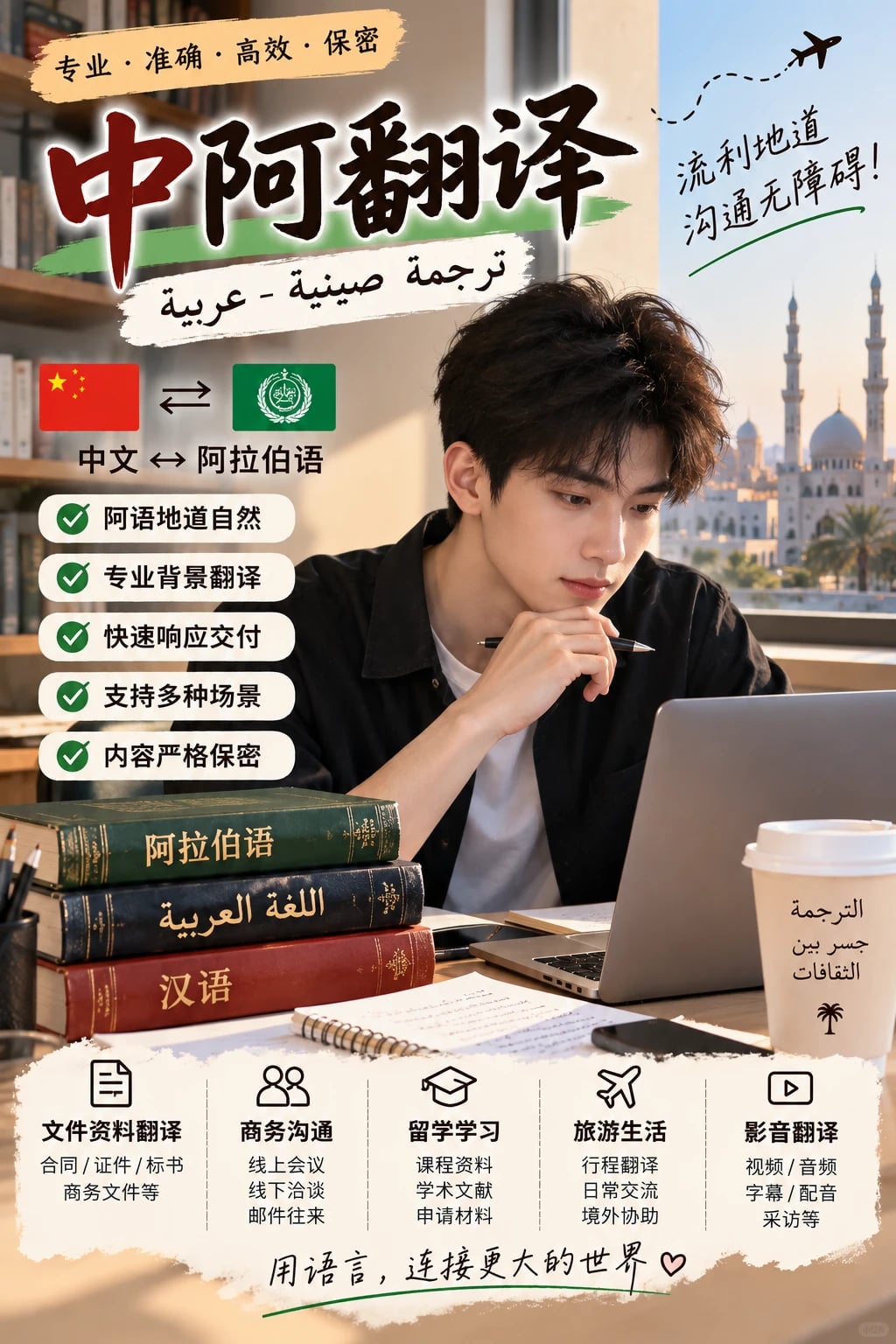 🇨🇳 中阿翻译 🇦🇪｜留学生个人接单