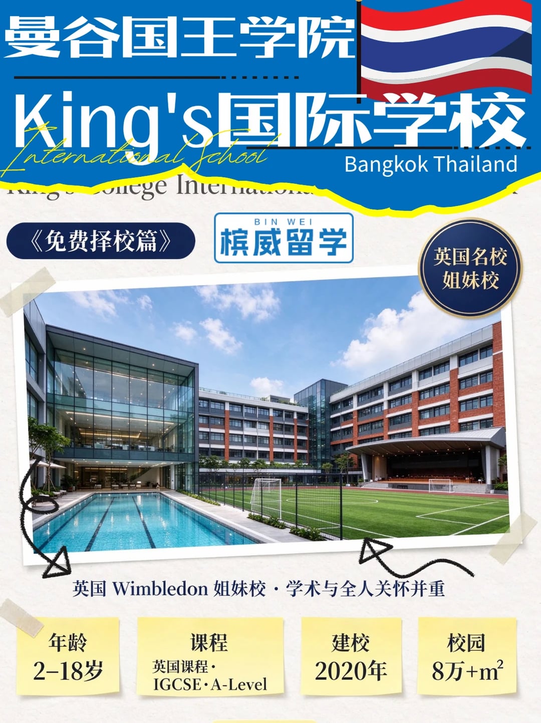 曼谷King's国王学院国际学校｜免费择校篇