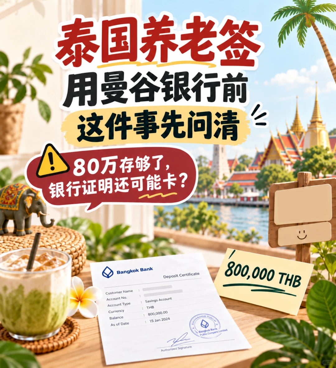 泰国养老签｜用曼谷银行前，这件事先问清