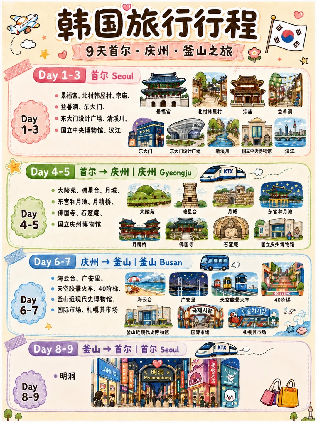 韩国🇰🇷9天8晚历史文化探索之旅