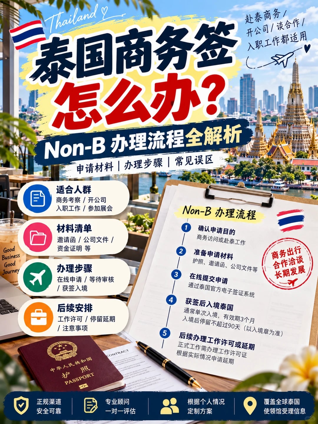 🇹🇭泰国商务签怎么办？