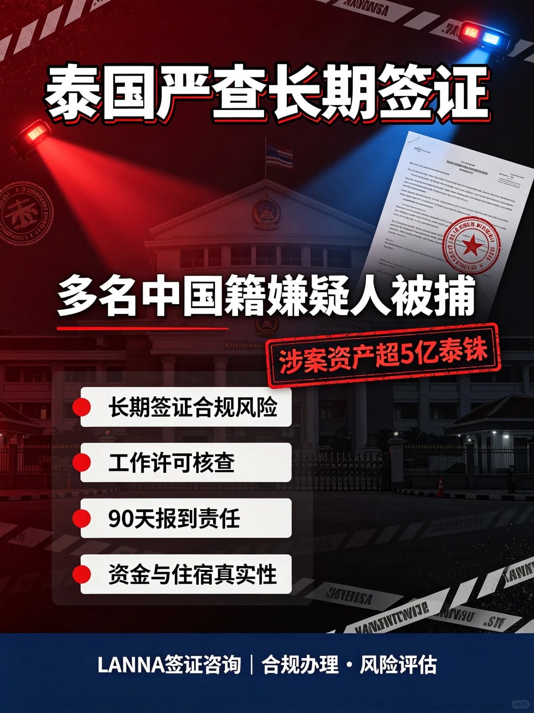 ⚠️泰国严查长期签证！已有多人被抓｜合规才是底线