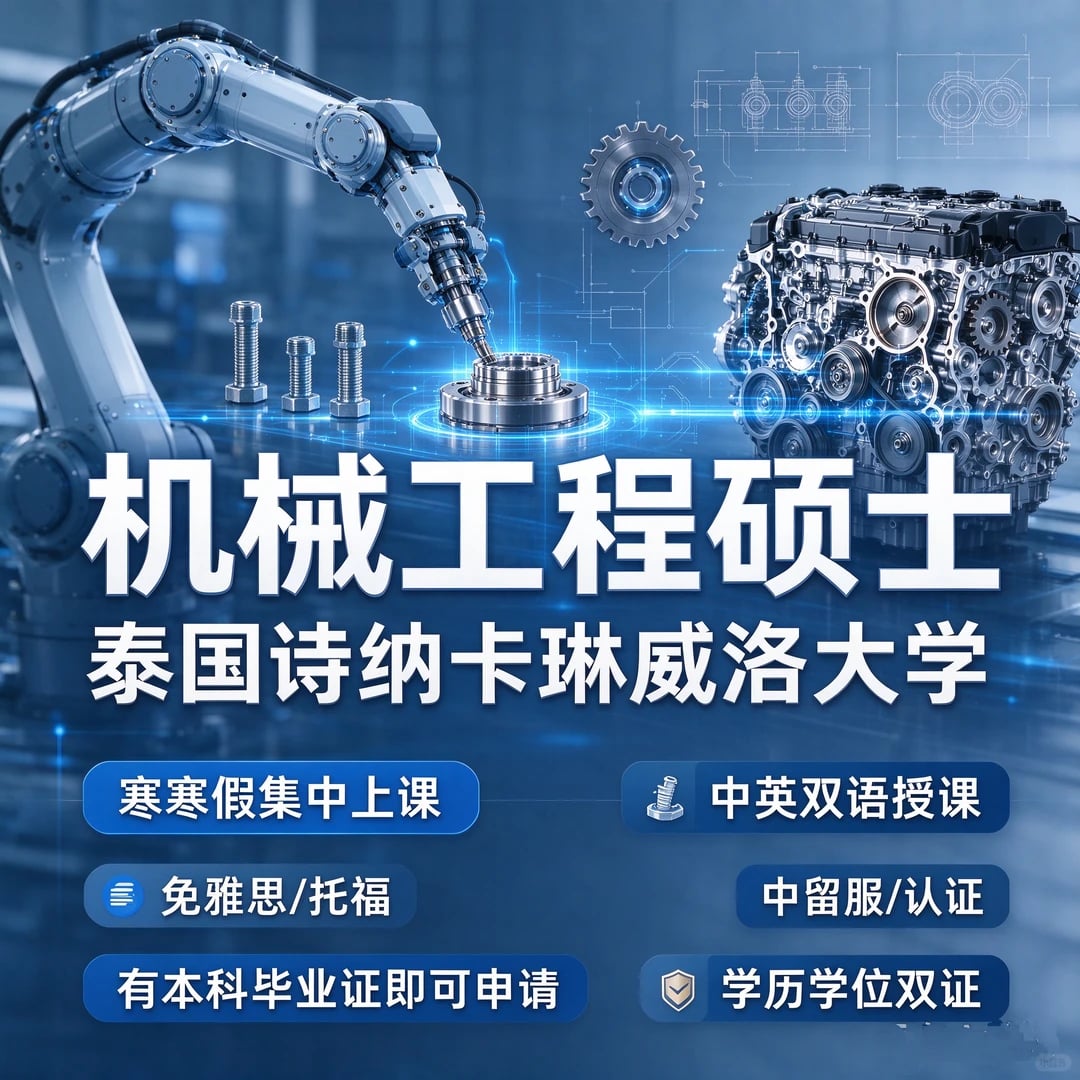 机械工程硕士｜泰国诗纳卡琳威洛大学香嘟嘟
