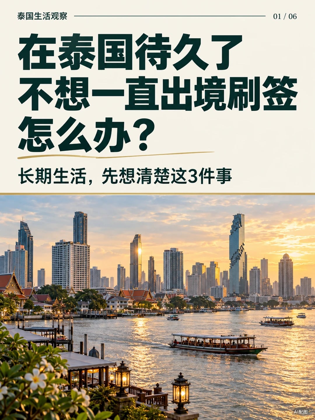 在泰国待久了不想一直出签刷签，怎么办？