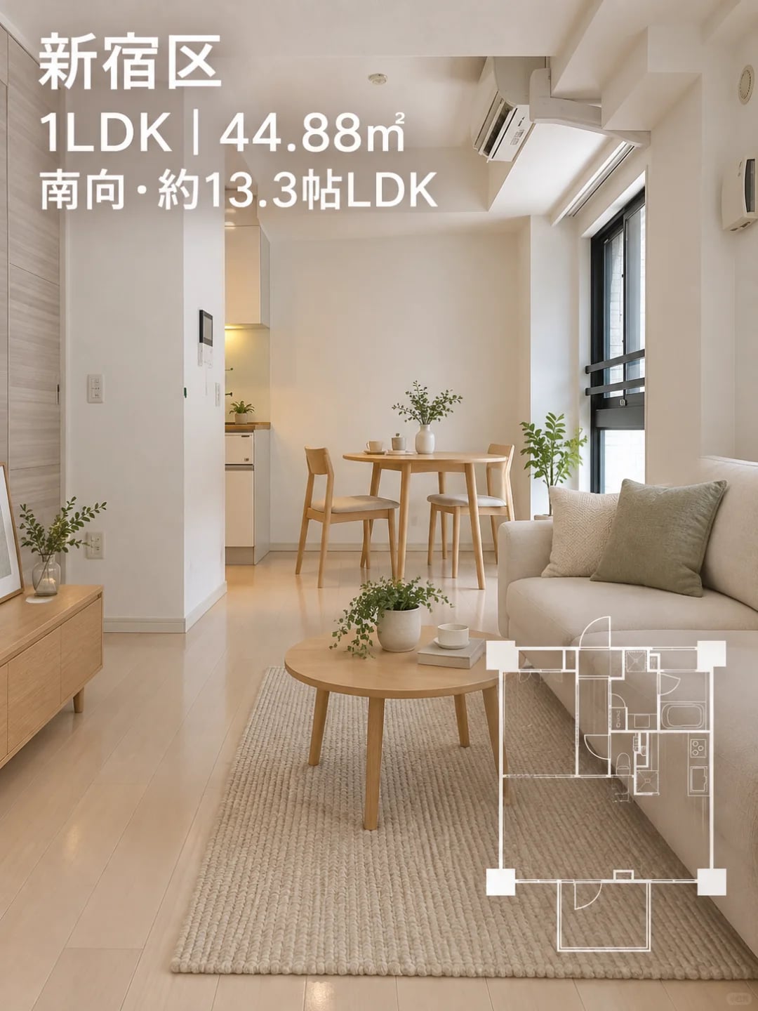 🇯🇵租赁｜新宿·0礼·1LDK