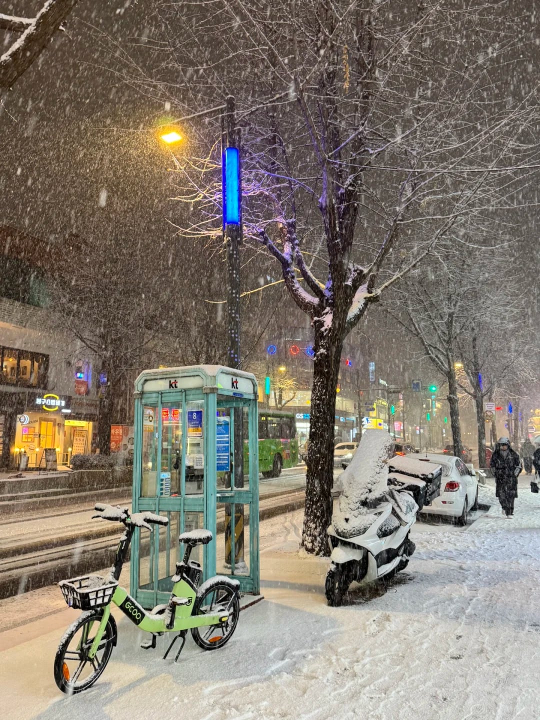 🇰🇷首尔初雪！！一秒都不用剪路上自带bgm！！