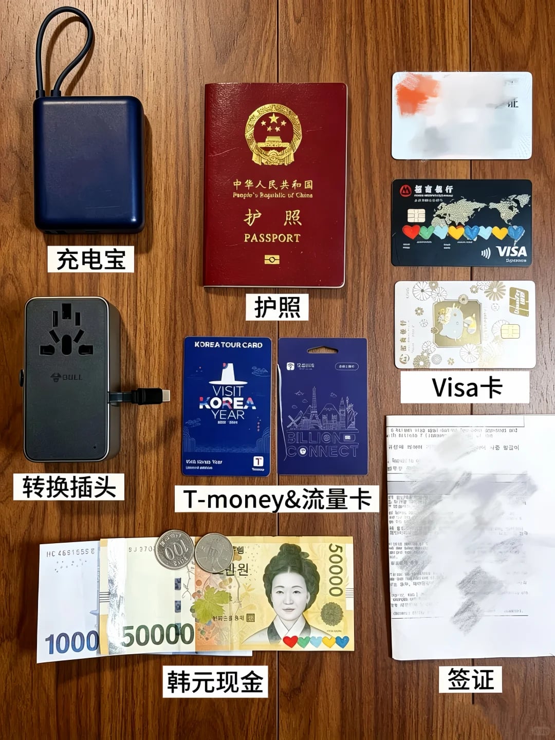 第一次去韩国｜出发前准备物品清单