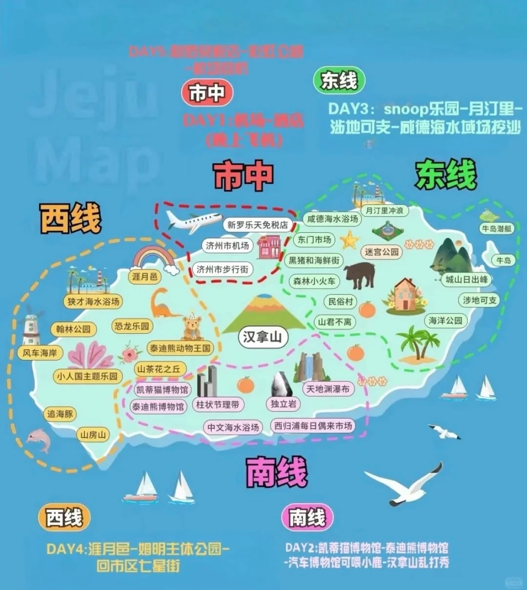 二刷济州岛🏝️完美5天4晚，我太会做攻略了