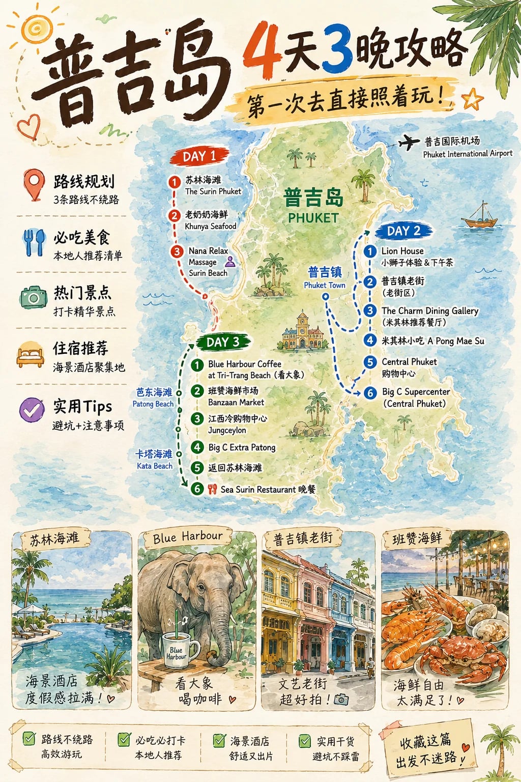 普吉岛四天三晚 这样玩真的太舒服了