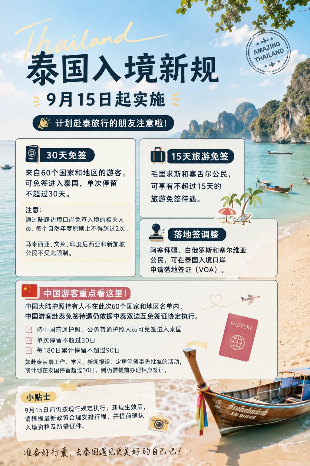 泰国入境新规来了，中国游客到底受不受影响