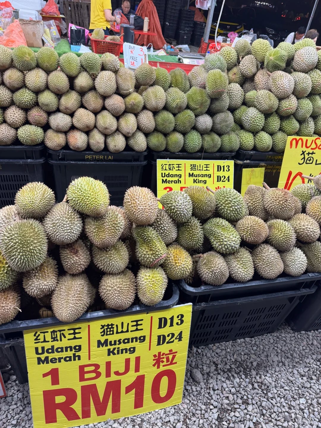 📍马来西亚榴莲夜市