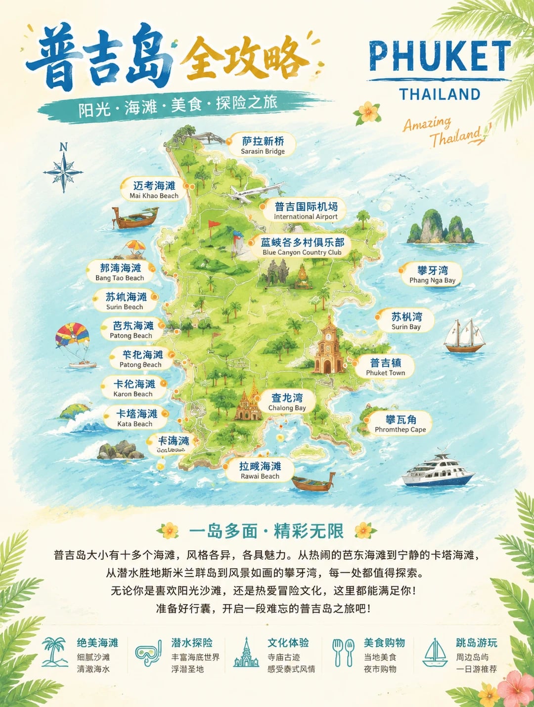 普吉岛全攻略🌴一篇分清所有海滩不踩坑