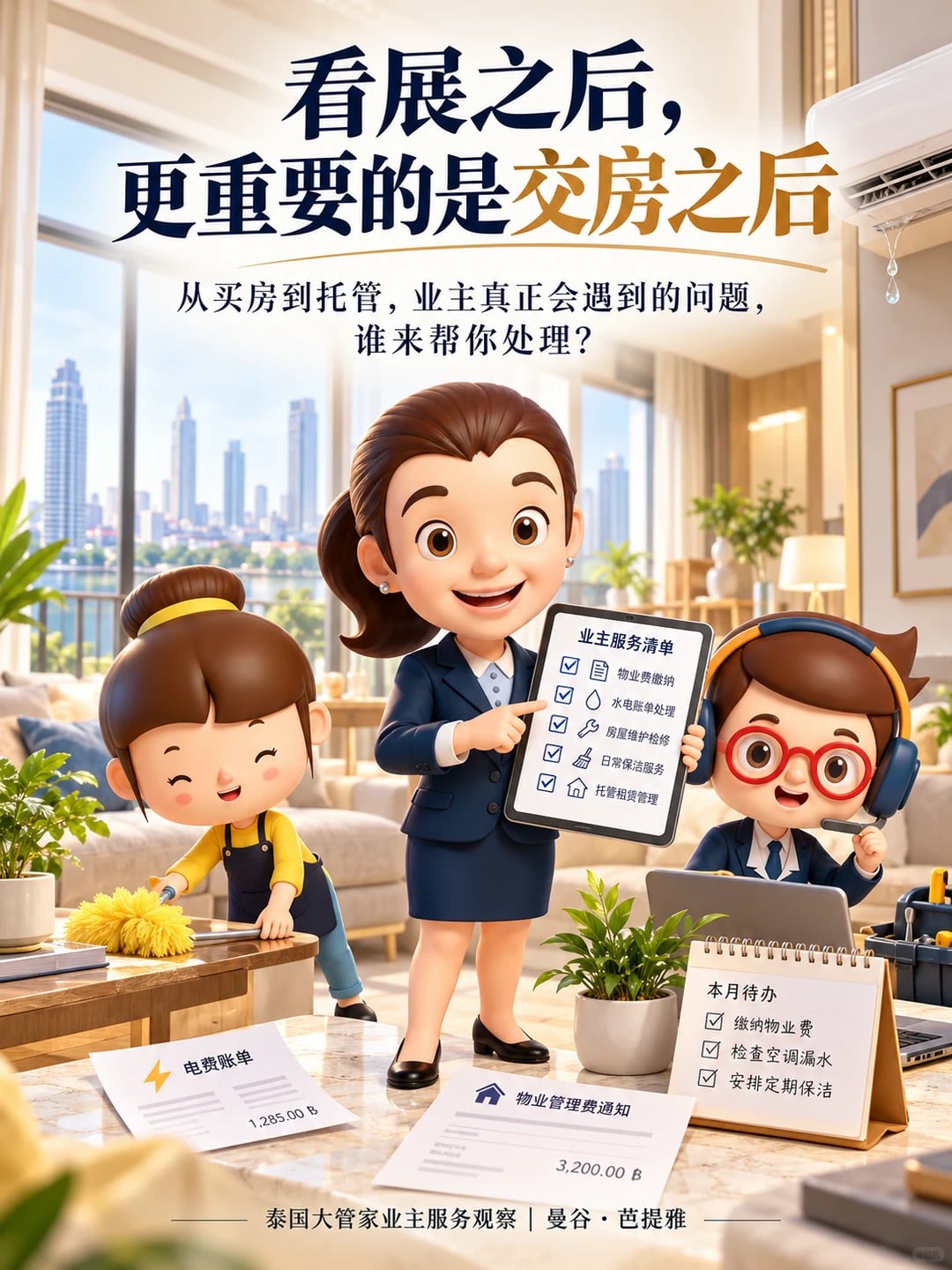 买完房之后谁来管🏠 泰国业主服务权益表