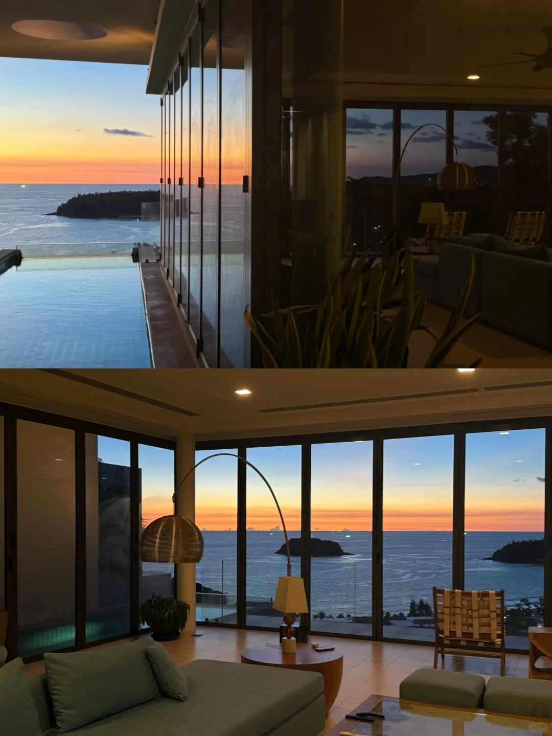 普吉岛住到超绝晚霞海景villa！！太浪漫了！💕