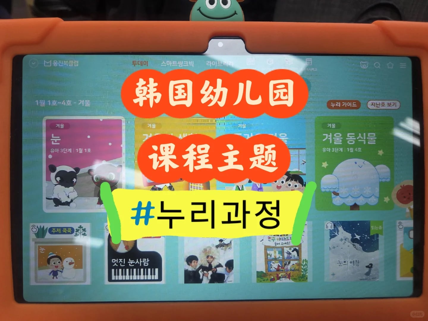韩国儿家/幼儿园的누리과정是什么意思？