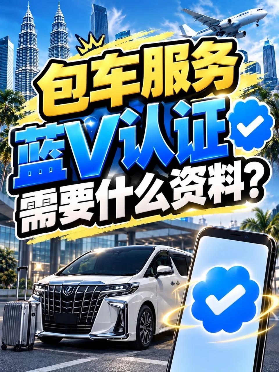 包车账号想做蓝V先准备这4样📋