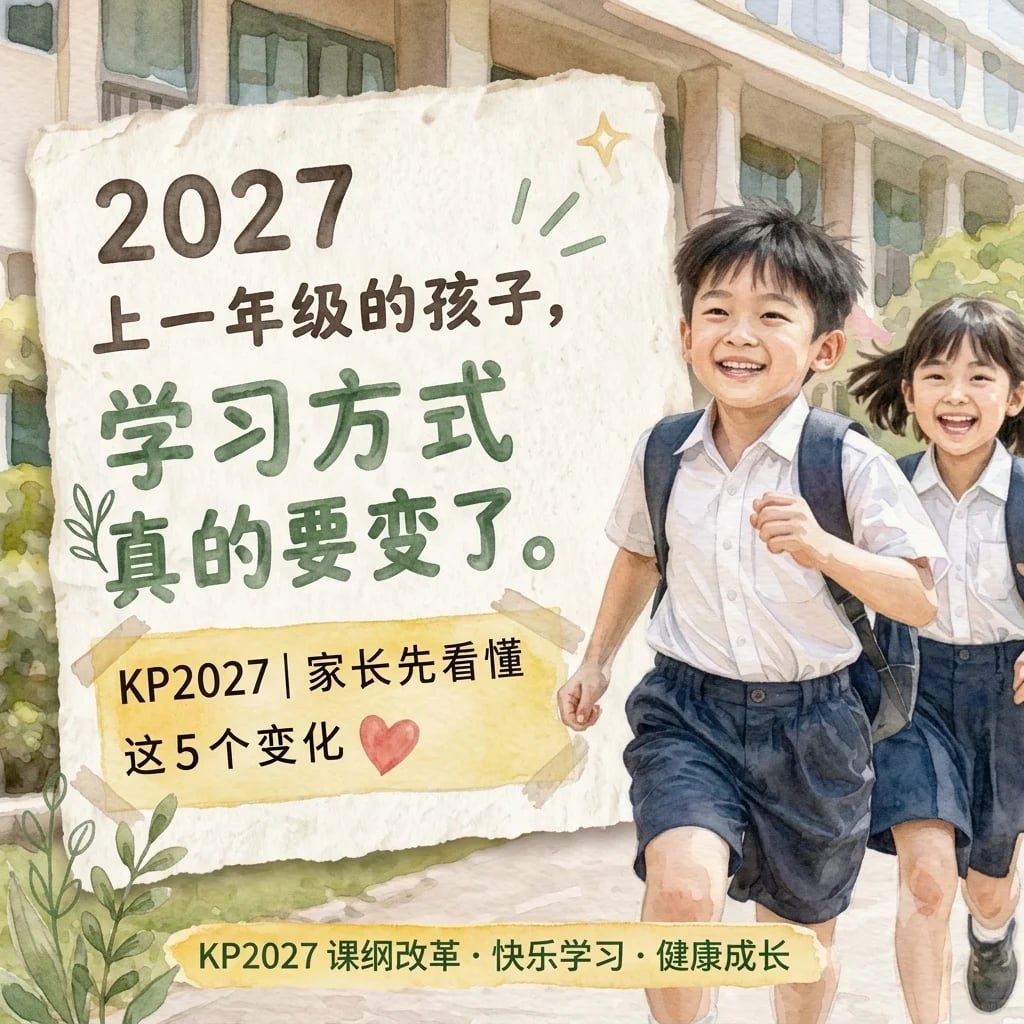 🇲🇾2027 一年级家长的5大核心须知！
