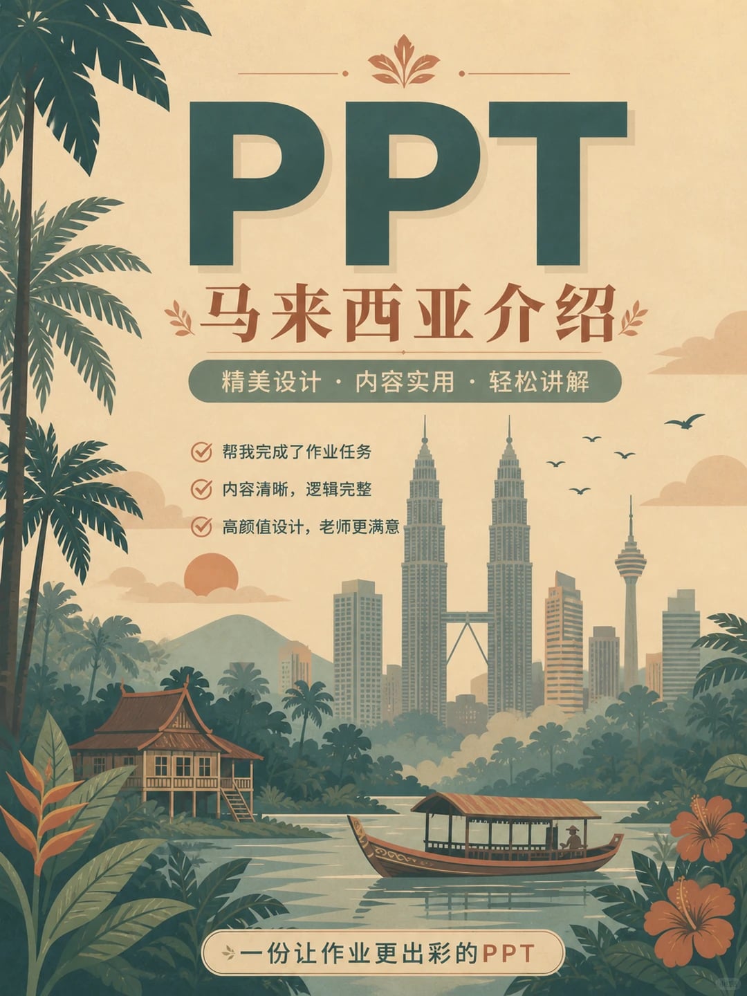 20页PPT带你走进马来西亚