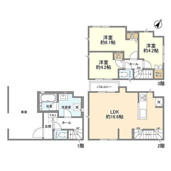 3LDK Apartment for Rent in Wako,