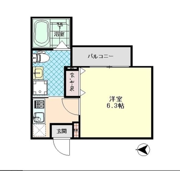 川口市东川口站步行10分钟现代1K公寓，2025年12月竣工，免押金钥匙费