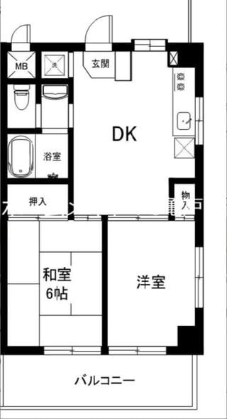 横滨青叶区田奈站3分钟，42.13㎡精装2DK，独立卫浴，无担保金可入住
