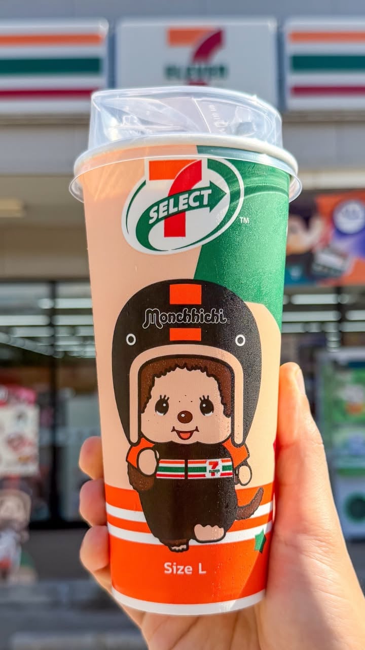 加入蒙奇奇杯后，7Select泰式奶茶好喝度飙升200%