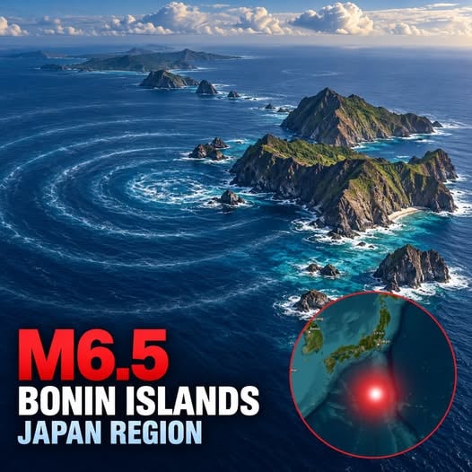 日本小笠原群岛附近发生6.5级强震，震源深度达492公里，无海啸风险