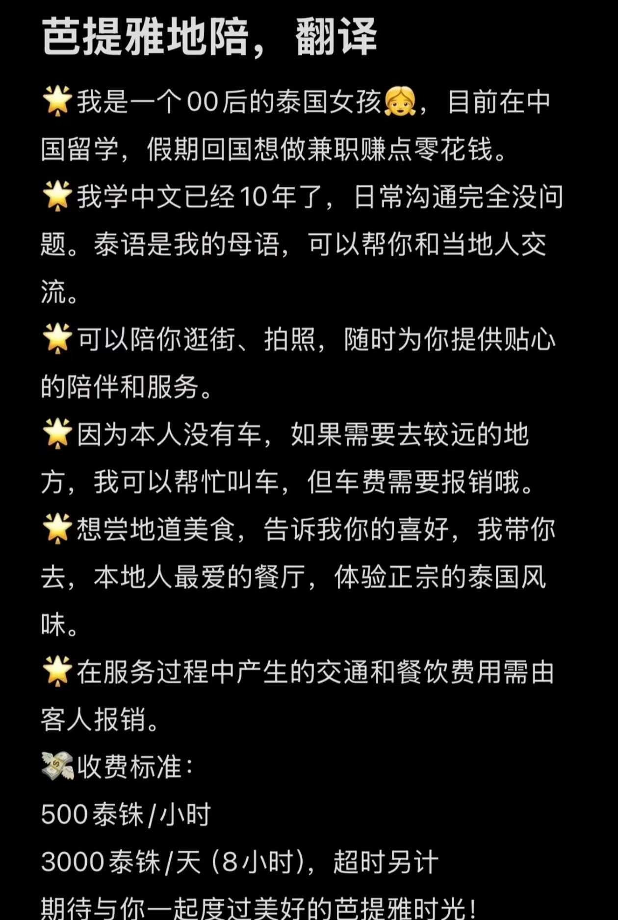 芭提雅陪游,翻译封面图