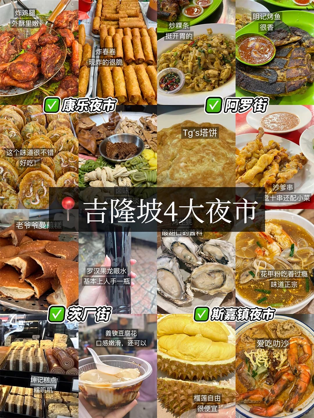 吉隆坡4大夜市🌙🍢攻略来啦封面图
