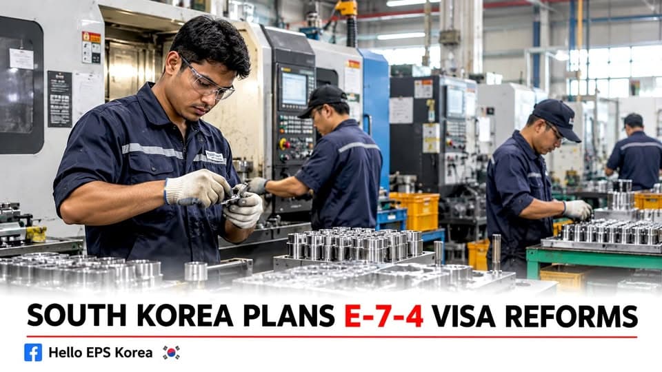韩国司法部计划优化E-7-4签证:简化续签材料,试点在线指导服务封面图