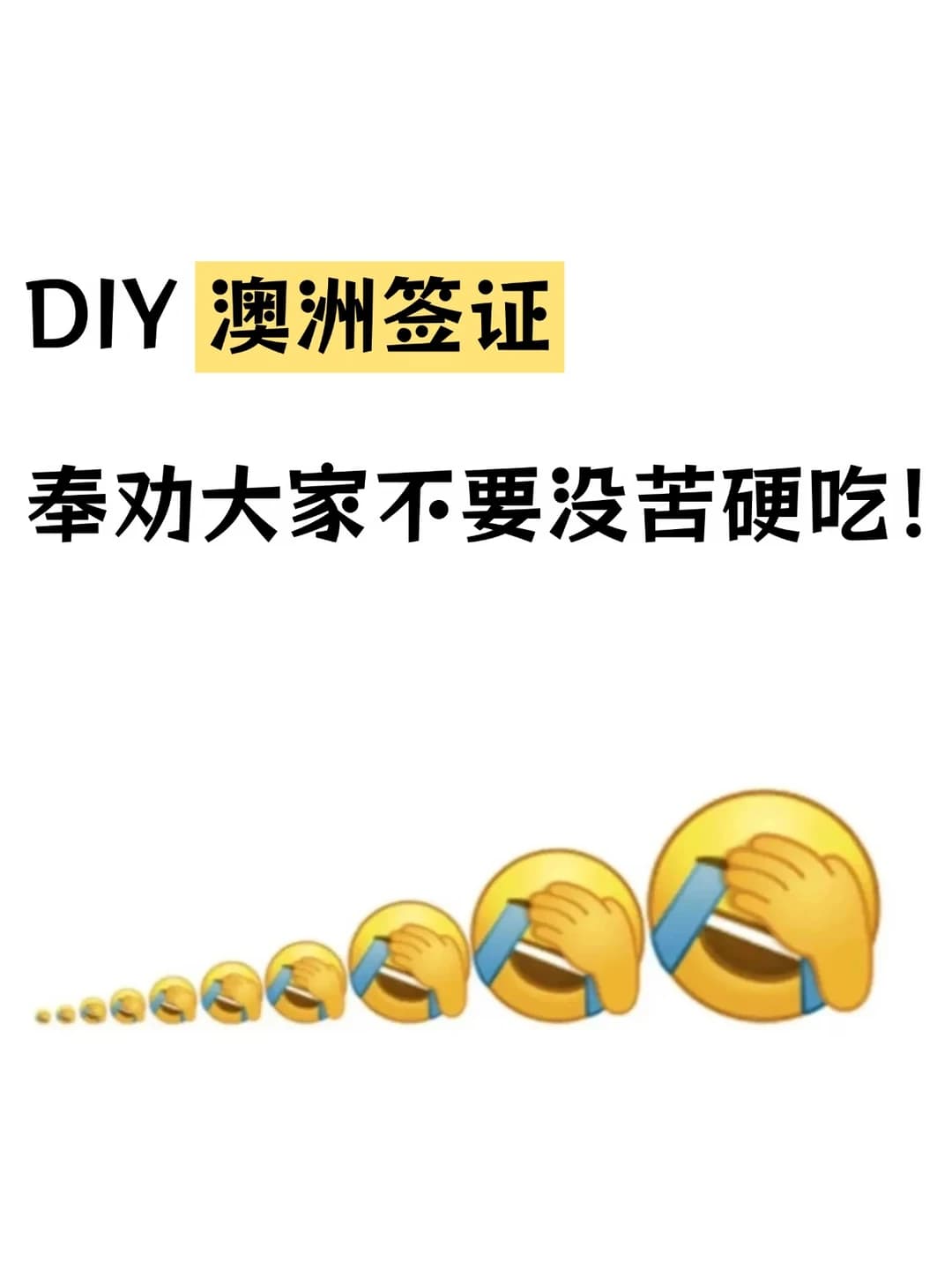 DIY 澳洲签证,奉劝大家不要没苦硬吃!封面图